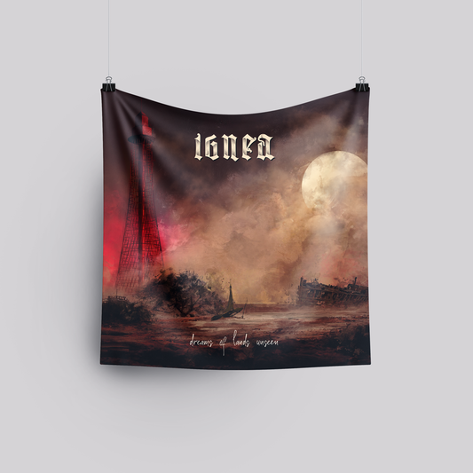 Dreams of Lands Unseen Textile Flag (can be signed)